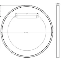 Axor 42848000 Wandspiegel Universal Circular