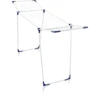 Leifheit Wäscheständer "Classic 180 Solid", blau (blau, weiß), B:181,5cm H:88,5cm T:55,5cm, Kunststoff, Metall, Wäscheständer, Wäscheständer