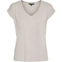 Vero Moda "VMFILLI SS V-NECK TEE GA NOOS" Materialmix, relaxed fit