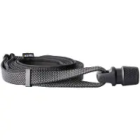 Kerbl Tape Leash GoLeyGo mit Adapter, Schwarz, 20mm x 140-200cm,M, max.60kg