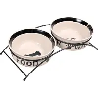 Trixie Napf-Set Keramik Metall 2 x 600 ml
