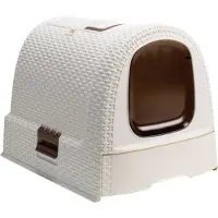 Curver Eco-Friendly Katzentoilette, Farbe:Misty blau