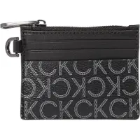 Calvin Klein Subtle Mono 6CC Holder with Zip Black Classic Mono