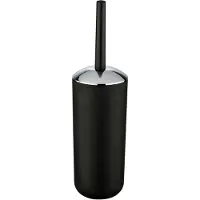 Wenko WC-Garnitur "Brasil", schwarz, H:37cm L:10cm, Kunststoff, Reinigungsbürsten, WC-Garnitur