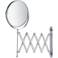 Wenko Kosmetik Schmink Spiegel Teleskop Wand Bad WC Make UP 3-fach Vergrößerung