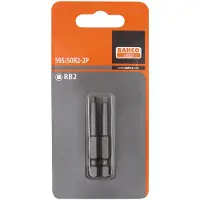 Bahco Standardbit 1/4´´ Für Robertson-schrauben 50 Mm 2 Einheiten