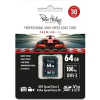 Peter Hadley Prof. Hochgeschwindigkeits-64GB UHS-I SDXC Cl10, U3, V30 (100/95 MB/s)