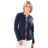 Casual Looks Shirtjacke in marine | Gr.: 36
