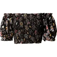 Superdry Vintage Smocked Crop Kurzarm-oberteil