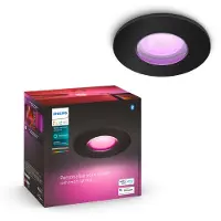 Philips Hue White and Color ambiance 3er-Set Xamento Einbauspot, Intelligenter Einbaustrahler, Bluetooth/Zigbee, Schwarz, LED, Synthetik, GU10