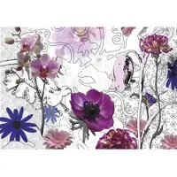 Komar Fototapete "Purple - Größe 368 x 254 cm", lila, B:368m L:254m, Papier, Tapeten, Fototapete, Wohnzimmer, Schlafzimmer