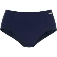 Venice beach Highwaist-Bikini-Hose "Planet", Damen, Gr. 44, N-Gr, blau (marine), Polyamid, unifarben, Badehosen Highwaist-Bikini-Hose, in angesagter Schnittform