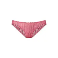 s.Oliver Slip "Lilou", Damen, Gr. 36/38, pink, Microfaser, Obermaterial: 90% Polyamid, 10% Elasthan, figurbetont, Unterhosen Slip, aus dezent transparenter Spitze in graphischer Optik