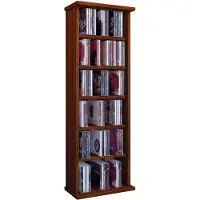VCM Media-Regal "Holz CD DVD Stand Regal Schrank Ständer Vostan", braun (kern, nussbaum), B:31cm T:18cm, Regale, Media-Regal