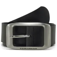 Tom Tailor Ledergürtel "TTAMY", Damen, Gr. 80, schwarz, Rindsleder, Gürtel Ledergürtel, 4 cm breiter Damengürtel, modisch vielseitig