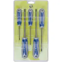 Irimo Set Mit 5 Flachen 3-zoll-schraubendrehern Mit 2 Phasen In Blisterpackung