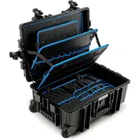 B&W Cases JUMBO 6700, Schwarz, Polypropylen (PP), 54 Taschen, Staubresistent, Schockresistent, Spritzwassergeschützt, 609 mm, 428 mm