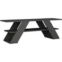 Decortie Farfalla Moderner TV-Ständer Multimedia-Center TV-Element Anthrazit Grau , 120 x 33,5 x 40 cm