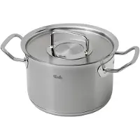 Fissler Original-Profi Collection / Edelstahl-Kochtopf (Ø 20 cm, 4,0L) Töpfe inkl. Metall-Deckel, Innen-Skalierung – Induktion