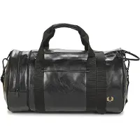 Fred perry für Herren. L7260 Tonal Classic Barrel Sporttasche schwarz (OSFA), Lässig, Recyceltes Polyester, Nachhaltig