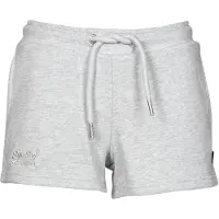 Superdry für Damen. W7110286A Gestrickte Shorts aus Bio-Baumwolle mit grauem Vintage Logo (L), Lässig, Sportlich, Nachhaltig