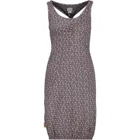 Alife & Kickin Sommerkleid , Damen, Gr. S, Normalgrößen, grau (charcoal), 65% Baumwolle, 35% Polyester, Rundhals, Kleider Sommerkleid