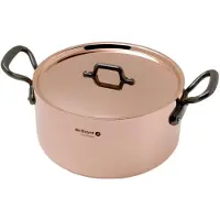De Buyer [DEBUYER634224] Prima Matera Kookpot, Gietijzeren Handvaten - 90% Koper - 10% Rvs (24cm)