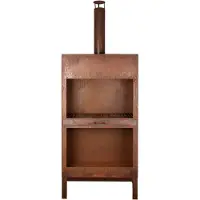 Esschert Design - Gartenherd XL - mit Holzlager - Rost