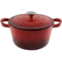 Tomado Kasserolle rot - Gusseisen - emailliert - ø 24 cm / 4,5 Liter
