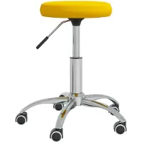 vidaXL Bürostuhl Drehbar Senfgelb Samt