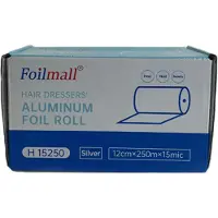 Comair Alufolie im Karton Ø 15 my, 12 cm x 250 m- Silber