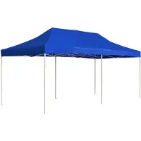 vidaXL Profi-Partyzelt Faltbar Aluminium 6x3 m Blau