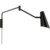 Dyberg Larsen Noa Wandleuchte mit Gelenk, schwarz