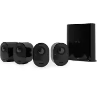 Arlo Ultra 2 Überwachungskamera außen, 4er Set schwarz, IP-Sicherheitskamera, Innen & Außen, Kabellos, 6500 K, 2400 MHz, FCC, IC, CE