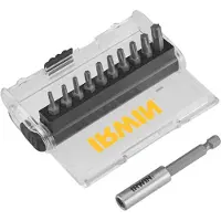 Sata Irwin Końcówki Kpl.11Szt. 25 Mm T10-T15(2X)-T20(3X)-T25(2X)-T30-T40 Z Adapterem Magnetycznym