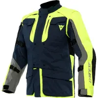 Dainese Alligator Tex Motorrad Textiljacke, dunkelblau/gelb, 48