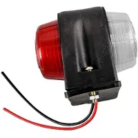 Proplus Begrenzungsleuchte 67x78x87mm 12/24V rot weiß Positionsleuchte Umrissleuchte