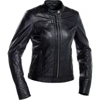 Richa Scarlett Damen Motorrad Lederjacke, schwarz, 46