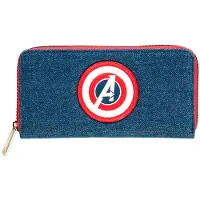 AVENGERS Marvel - Zip Around Wallet Blue
