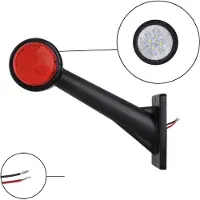 Pricenet Umrissleuchte 12/24V rot/weiß/bernstein 166x193mm LED links im Blister