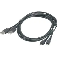 Motorola Micro USB sync cable, USB A, Micro-USB B, Schwarz