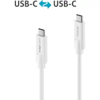 PureLink IS2510-010, 1 m, USB C, USB C, USB 3.2 Gen 2 (3.1 Gen 2), Weiß