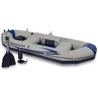 Intex Explorer Pro 300 Set Aufblasbares Boot mit Ruder und Pumpe 58358NP