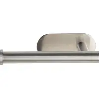 Wenko Toilettenpapierhalter "Orea", silber (silberfarben), B:16cm H:4,5cm L:7cm, Edelstahl, Toilettenpapierhalter, Toilettenpapierhalter, Befestigen ohne Bohren