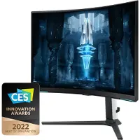 Samsung LS32BG850NU, 81,3 cm (32"), 3840 x 2160 Pixel, 4K Ultra HD, LED, 1 ms, Schwarz, Weiß
