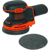 Black & Decker BDCROS18N-XJ, Schwingschleifer, Schwarz, Orange, 12000 RPM, 1,3 mm, 82,5 dB, 71,5 dB