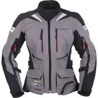 Modeka Panamericana Damen Motorrad Textiljacke, grau/schwarz, 34
