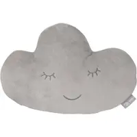 Roba Babykissen "Lil Cuties, Wolke", Kinder, Gr. 1 Stk., grau (silbergrau, bestickt), Polyester, bestickt, Dekokissen_Sitzkissen_Kissenhüllen Babykissen