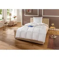 Hanse by RIBECO Daunenbettdecke "Lina 90% Daunen, Bettdecke hergestellt in Deutschland", weiß, B:135cm L:200cm, Füllung: 90% Daunen, 10% Federn, Bettdecken, Daunenbettdecke, Hochwertiges Naturprodukt