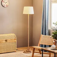 ONLI Stehlampe Corda , creme / amber, für Wohn- / Esszimmer, Textil / Stoff / Seide, Maritim, Stehlampe